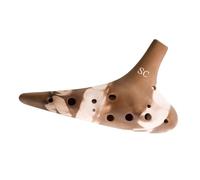 Ocarina in ceramica per adulti Ocarina Non Smaltata A 12 Fori Alto AC Ocarina Di Livello Professionale Ocarina Soprano(SC)