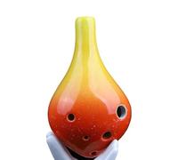 Ocarina in ceramica per adulti Ocarina Per Principianti 6 Fori Tono Medio Flauto A Sei Fori Professionale 12 Strumenti Musicali In Ceramica Xun(Yellow)