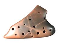 Ocarina in ceramica per adulti Ocarina Professionale A 17 Fori SG Doppio Tubo Ocarine Affumicate Vintage Sol Acuto Musica Per Principianti Flauto