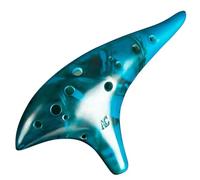 Ocarina in ceramica per adulti Ocarine In Ceramica A 12 Fori Intonazione Stabile Tono C Alto Ocarina Classica Con Borsa Protettiva Strumento Per Gli Amanti Della Musica(Blue)