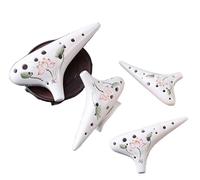 Ocarina in ceramica per adulti Set Di Ocarina A 12 Fori Quattro Pezzi Tra Cui Contralto AC Acuto SF SG SC Strumento Professionale Per Principianti A 12 Fori(B)