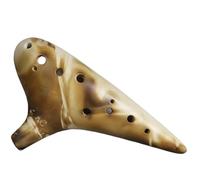 Ocarina in ceramica per adulti Strumento Ocarina 12 Fori AC Principiante Strumento Ocarina Professionale A Dodici Fori(Unglazed)