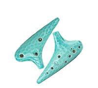 Ocarina in ceramica per adulti Strumento Ocarina AC A 12 Fori Contralto C Verde Di Qualità Professionale