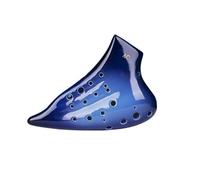 Ocarina in ceramica per adulti Strumento Ocarina Ocarina A Tre Tubi AC Accordatura 16 Fori Principiante Strumento Xun Ocarina Professionale Per Prestazioni(Blue)