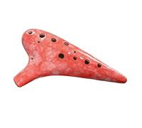 Ocarina in ceramica per adulti Suonare L'ocarina 12 Fori AC Tuned Ocarina Strumento Musicale Ocarina Per Principianti Dodici Fori(Red)