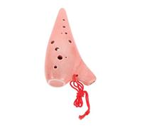 Ocarina in Ceramica Rosa a 12 Fori per Pratica Principianti | Suono Versatile, Struttura Semplice, per Adulti e Bambini, Estetica Artistica, Custodia Protettiva e Spartito