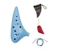 Ocarina In Materiale ABS A 12 Fori Con Chiave C Con Borsa In Stile Etnico Ocarina Strumento Ocarina Per Principianti E Studenti (Color : Blue)