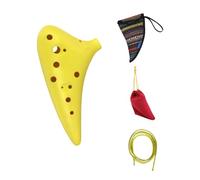 Ocarina In Materiale ABS A 12 Fori Con Chiave C Con Ocarina Da Borsa Strumento Ocarina Per Studenti Principianti (Color : Yellow)