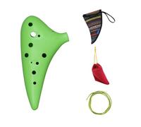 Ocarina In Materiale ABS A 12 Fori Con Chiave C Con Ocarina Da Borsa Strumento Ocarina Per Studenti Principianti (Color : Green)
