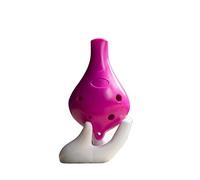Ocarina In Plastica ABS, Materiale Ecologico, Sei Fori, Tasto C Contralto, Chiave AC, Bocca Piatta, Ocarina In Resina (Color : Purple)