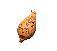 Ocarina Mini Flauto Professionale Con Dieci Fori E Motivo A Pesci E Uccelli Strumento Musicale Ocarina