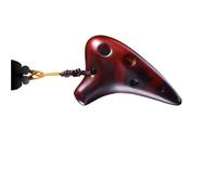 Ocarina Mini Ocarina Con Chiave Fa Super Acuta SSF A 6 Fori Piccola Con Crack Affumicato(Smoked)