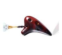 Ocarina Mini Ocarina Con Tasto F A Tono Super Alto SSF A 6 Fori Con Crack Affumicato(Smoked)