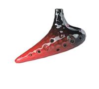 Ocarina Ocarina 12 Buche Treble G Beginner Sea Wave Ocarina SG Tune A 12 Buche Con Cordino E Borsa Protettiva(Red)