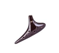 ocarina Ocarina 12 fori chiave ac per principianti introduzione all'ocarina classica affumicata alto c (Color : SC)