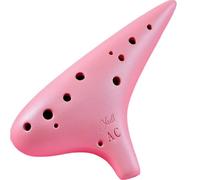 Ocarina ocarina a 12 fori, accordatura CA per principianti e professionali, ocarina affumicata a dodici fori, strumento ad alte prestazioni (polvere opaca)