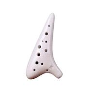 Ocarina Ocarina A 12 Fori Con Accordatura SC Ad Alta Tonalità Strumento Per Principianti Per Suonare E Insegnare Dodici Fori(White)