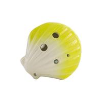 Ocarina Ocarina A Conchiglia Con Chiave In Do A 6 Fori Souvenir Turistico Panoramico(Yellow)
