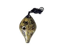 Ocarina Ocarina A Forma Di Foglia Con Sei Fori Fatta A Mano Con Smalto Brillante(Yellow)