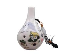 ocarina Ocarina a sei fori contralto C chiave verticale scuola blu crepa intonazione professionale(Color:Style 10)