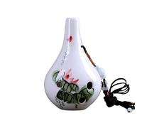 ocarina Ocarina a sei fori contralto C chiave verticale scuola blu crepa intonazione professionale(Color:Style 3)