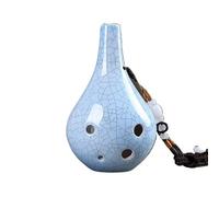 ocarina Ocarina a sei fori contralto C chiave verticale scuola blu crepa intonazione professionale(Color:Style 8)