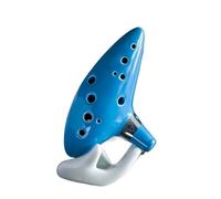 ocarina Ocarina Contralto A 12 Fori Celeste In Do. Il Flauto Del Tempo Ha Una Buona Intonazione Viene Fornito Con Una Custodia Per Corde E Un Poggiamano
