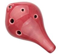 Ocarina Ocarina Contralto A 6 Fori Bocca Lunga Piccola Chiave Do Souvenir Da Viaggio Per Principianti Ciondolo In Ceramica(Blue)