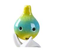 Ocarina Ocarina Contralto A 6 Fori Con Smalto A Cielo Stellato Chiave In Do Flauto Per Principianti Strumento Musicale Professionale Souvenir Turistico(Green and blue)