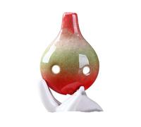 Ocarina Ocarina Contralto A 6 Fori Con Smalto A Cielo Stellato Chiave In Do Flauto Per Principianti Strumento Musicale Professionale Souvenir Turistico(Red and green)