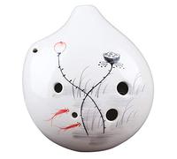 ocarina, Ocarina in argilla dipinta a mano contralto Fa a 6 fori(White C)