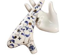 Ocarina Ocarina In Ceramica A 12 Fori Flauto Contralto In Ceramica Modello Classico Celadon Con Motivo Floreale Strumento Musicale In Vetro Fatto A Mano(SC)