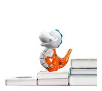 Ocarina Ocarina In Ceramica A 6 Fori Con Drago Sputafuoco Accordata In Corrente Alternata Souvenir Di Un Luogo Panoramico Strumento Musicale(Orange)