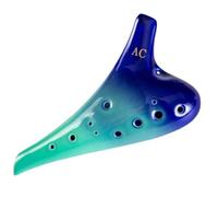 Ocarina Ocarina In Ceramica Professionale A 12 Fori Alto C Ocarina Per Dita Adatta Per Principianti Strumenti Ocarina(Blue)