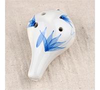 Ocarina Ocarina In Do Maggiore Contralto In Miniatura Dipinta A Sei Fori Piccolo Strumento Per Principianti(Blue)