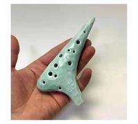 Ocarina Ocarina Per Saldatura Affumicata A 12 Fori Ocarina SC Tone Ocarina Principiante Insegnamento Ocarina Ocarina Con Borsa(Cyan)