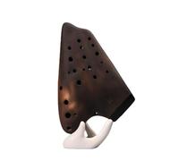 ocarina Ocarina Professionale A Tre Tubi Tasto C Alto Ceramica Bianca Insegnamento Avanzato Delle Prestazioni Etniche (Color : 3/4)