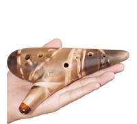 Ocarina Ocarina Professionale Alto C A 12 Fori Ocarine In Ceramica AC Affumicata Fatta A Mano Strumenti Musicali Per Principianti(Style 1)