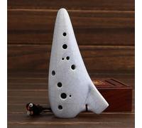Ocarina Per Principianti 12 Fori Ocarina Alto C Chiave AC Ocarina Flauto Ocarina Forma Di Crepa 12 Fori Alto C Ocarina Strumento Musicale Popolare(Blue)