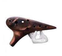 Ocarina Per Principianti 12 Fori Professionale Ocarina Porcellana Affumicata Viola Argilla Ceramica Ocarina Flauto Regalo Per Principianti Alto AC Treble SC SG SF(AC)