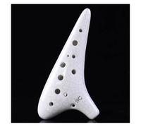 Ocarina Per Principianti Grano Per Saldatura A Riso Ocarina SC Tono Principiante Insegnamento Ocarina Ocarina A 12 Fori Di Qualità Del Suono Con Borsa(White)