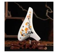 Ocarina Per Principianti Ocarina A 12 Fori Con Tono AC Stile Antico Cinese Forma Aggraziata Flauto In Ceramica Professionale Con Pittura A Mano(Figure A)