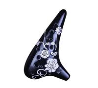 Ocarina Per Principianti Ocarina In Ceramica 12 Fori Chiave Contralto C Flauto Ocarine Affumicate Professionali Xun Strumento Tradizionale Per Principianti(Black)