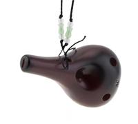 Ocarina Per Principianti Strumento Musicale Flauto Con Smalto Fumoso In Ceramica Nera A 6 Fori Con Tono Alto C Ocarina Per Principianti Con Corda Da Appendere