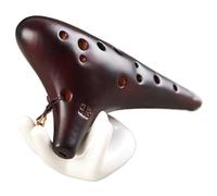 Ocarina Per Saldatura A Riso A 12 Fori Soprano F Tono Principiante Insegnamento Ocarina Liscia Ocarina A 12 Fori Per Qualità Del Suono (Color : Brown)
