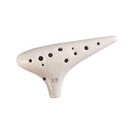 Ocarina Per Saldatura A Riso A 12 Fori Soprano F Tono Principiante Insegnamento Ocarina Liscia Ocarina A 12 Fori Per Qualità Del Suono (Color : White)