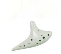 Ocarina Portatile Adatto per principiantiOcarina in Do alto a 12 buche | Passo preciso, durevole, leggero e portatile(White)