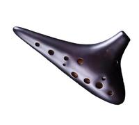 Ocarina Portatile Ocarina Soprano F a 12 fori di livello professionale | Compatto e portatile; bella qualità del suono; sensazione di morbidezza; facile da giocare(Brown)