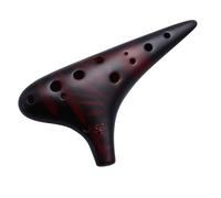 Ocarina Professionale 12 Buche SG Treble G-tone Dodici Buche Crackle Professionale Affumicato Principiante Entry-level Che Suona L'ocarina(Brown)