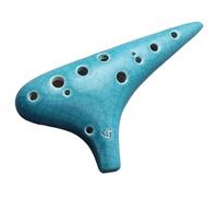 Ocarina Professionale 12 Buche SG Treble G-tone Dodici Buche Crackle Professionale Affumicato Principiante Entry-level Che Suona L'ocarina(Blue)